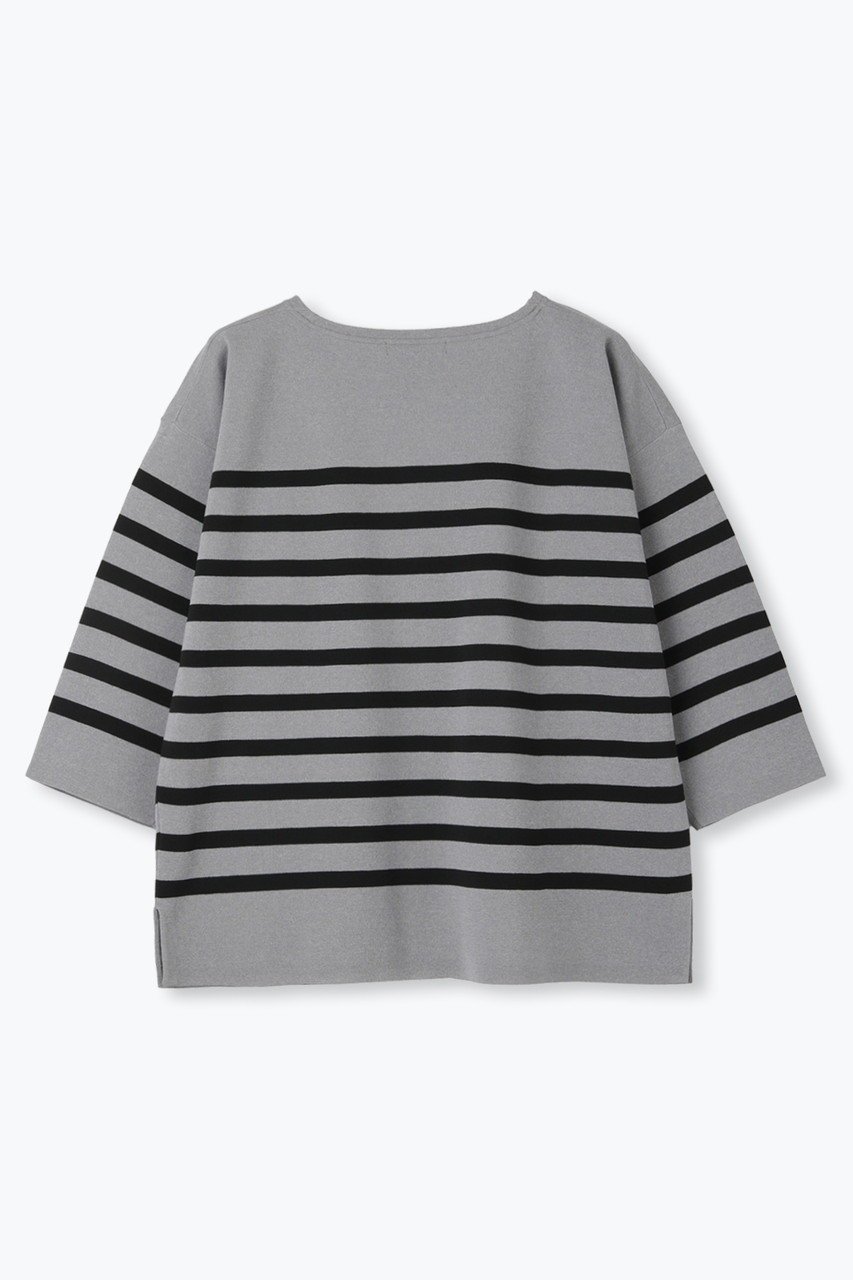 【レリル/lelill】の【limited KNIT - lelill東京1周年記念】ハイテクワイドスリーブニット 人気、トレンドファッション・服の通販 founy(ファニー) 　ファッション　Fashion　レディースファッション　Fashion for Women　トップス・カットソー　Cut & Sew Tops　ニット　Knit Tops & Sweaters　カジュアルプルオーバー・ニットトップス　Pullovers & Knit Tops / Casual Pullovers　ボーダー　Border, Stripe　ミラノリブ　Milano Rib, Milano Stitch　新作・新入荷　New Arrivals / New In　無地　Plain, Solid Color　other-2|ID: prp329100004649157 ipo3291000000033576336