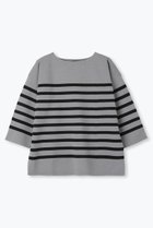 【レリル/lelill】の【limited KNIT - lelill東京1周年記念】ハイテクワイドスリーブニット 人気、トレンドファッション・服の通販 founy(ファニー) ファッション Fashion レディースファッション Fashion for Women トップス・カットソー Cut & Sew Tops ニット Knit Tops & Sweaters カジュアルプルオーバー・ニットトップス Pullovers & Knit Tops / Casual Pullovers ボーダー Border, Stripe ミラノリブ Milano Rib, Milano Stitch 無地 Plain, Solid Color thumbnail 杢グレー×ブラック|ID: prp329100004649157 ipo3291000000036101628