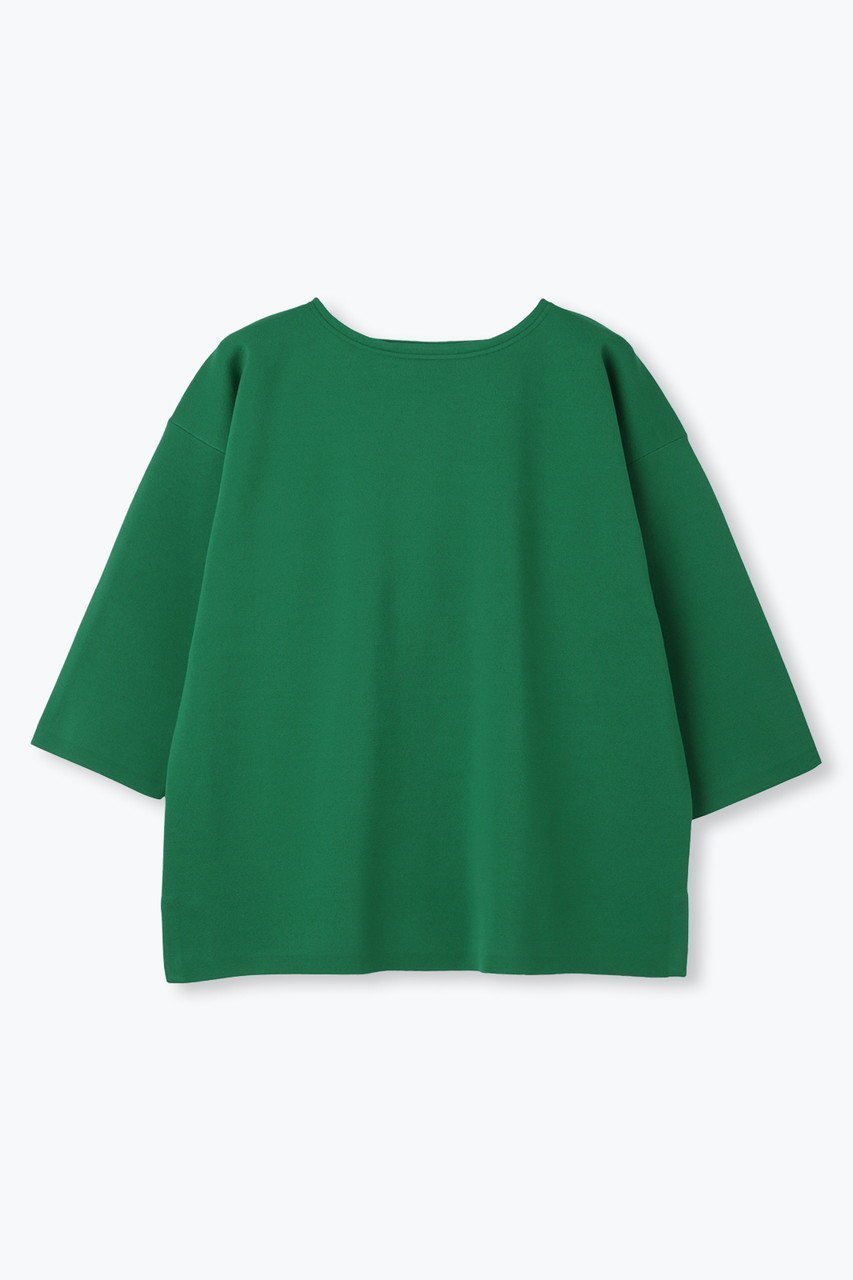 【レリル/lelill】の【limited KNIT - lelill東京1周年記念】ハイテクワイドスリーブニット インテリア・キッズ・メンズ・レディースファッション・服の通販 founy(ファニー) 　ファッション　Fashion　レディースファッション　Fashion for Women　トップス・カットソー　Cut & Sew Tops　ニット　Knit Tops & Sweaters　カジュアルプルオーバー・ニットトップス　Pullovers & Knit Tops / Casual Pullovers　ボーダー　Border, Stripe　ミラノリブ　Milano Rib, Milano Stitch　無地　Plain, Solid Color　グリーン|ID: prp329100004649157 ipo3291000000036101629