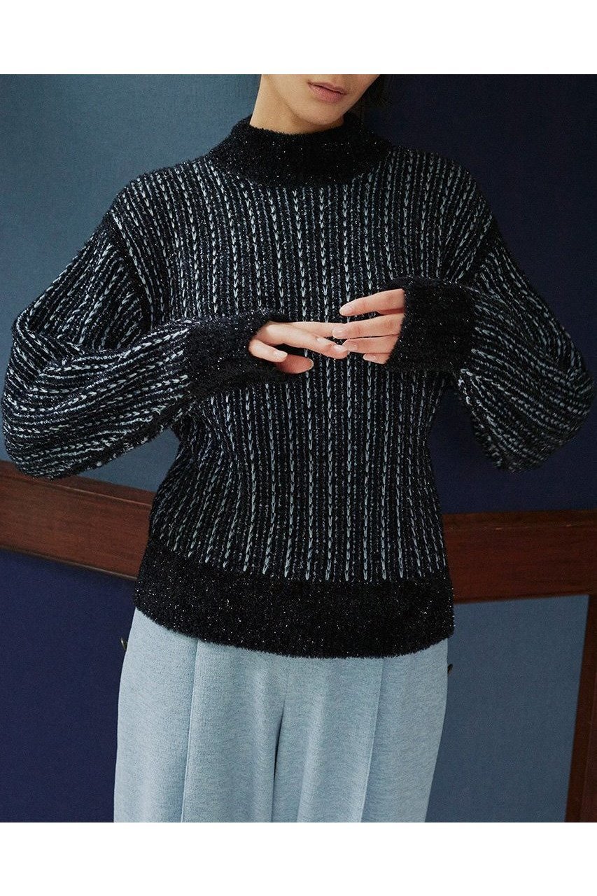 【スタニングルアー/STUNNING LURE】の【Waltz】ラストラス ストライプニットプルオーバー 人気、トレンドファッション・服の通販 founy(ファニー) 　ファッション　Fashion　レディースファッション　Fashion for Women　トップス・カットソー　Cut & Sew Tops　ニット　Knit Tops & Sweaters　カジュアルプルオーバー・ニットトップス　Pullovers & Knit Tops / Casual Pullovers　2025年　2025　2025-2026秋冬・A/W　Autumn/Winter 2025–26 AW25–26　ストライプ　Stripe, Striped Pattern　エレガント 上品　Elegant　冬　Winter / This Winter　A/W・秋冬　Autumn/Winter　other-4|ID: prp329100004649158 ipo3291000000033576348