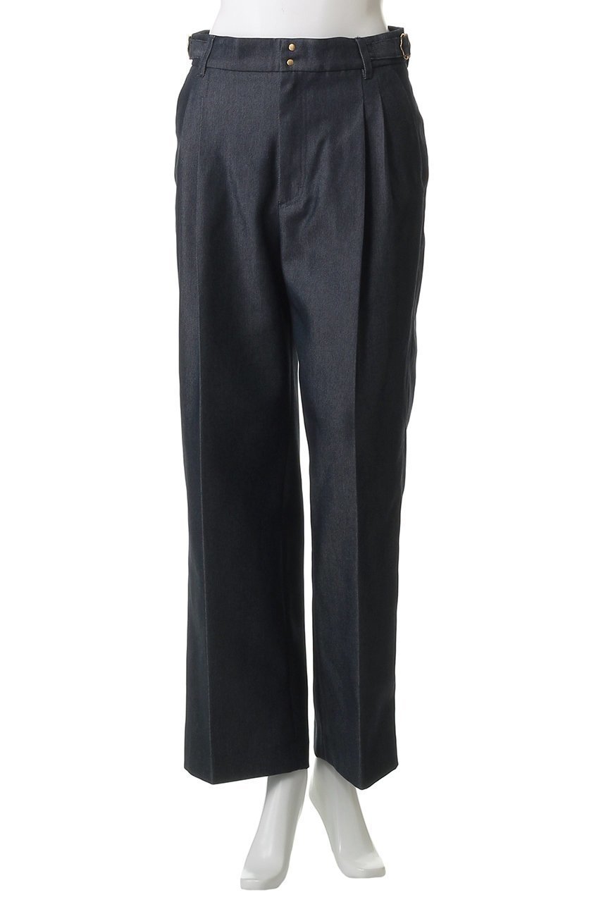 【アルアバイル/allureville】のリジッドデニムライクパンツ 人気、トレンドファッション・服の通販 founy(ファニー) 　ファッション　Fashion　レディースファッション　Fashion for Women　パンツ　Pants & Trousers　ストレート　Straight, Straight Cut　センター　Center, Center Line　ロング　Long, Long-Length　エレガント 上品　Elegant　other-2|ID: prp329100004649161 ipo3291000000035753751