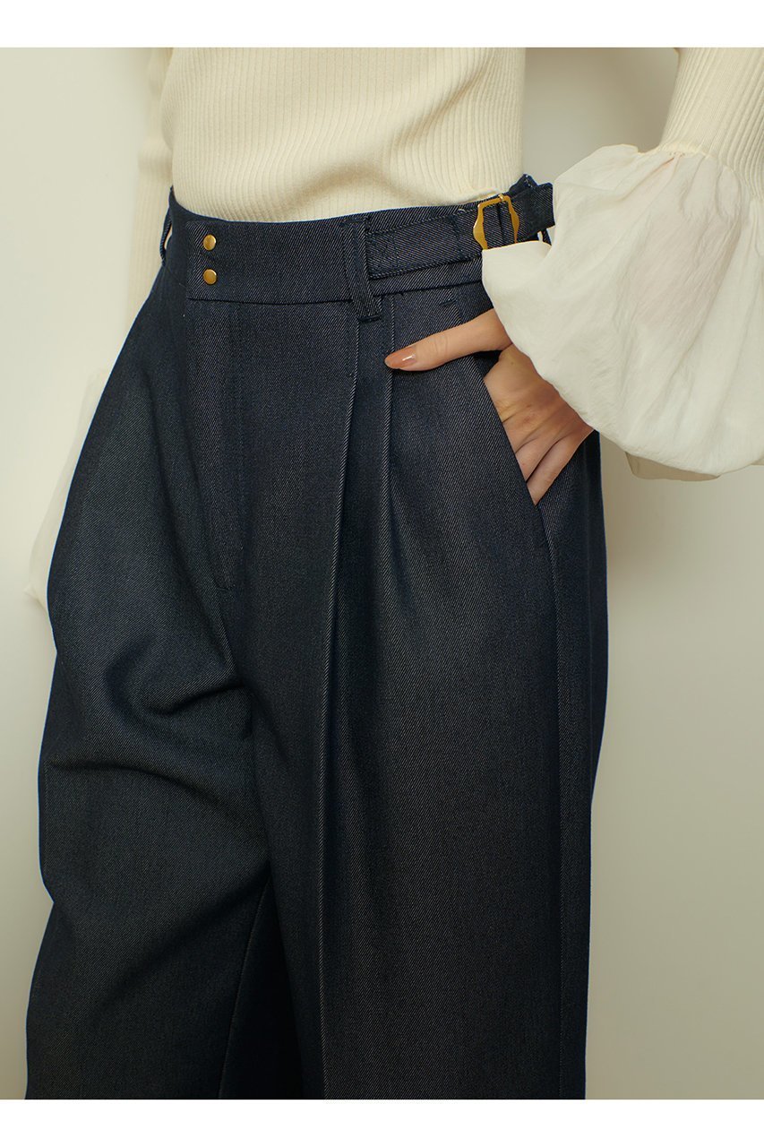 【アルアバイル/allureville】のリジッドデニムライクパンツ 人気、トレンドファッション・服の通販 founy(ファニー) 　ファッション　Fashion　レディースファッション　Fashion for Women　パンツ　Pants & Trousers　ストレート　Straight, Straight Cut　センター　Center, Center Line　ロング　Long, Long-Length　エレガント 上品　Elegant　other-8|ID: prp329100004649161 ipo3291000000035753757