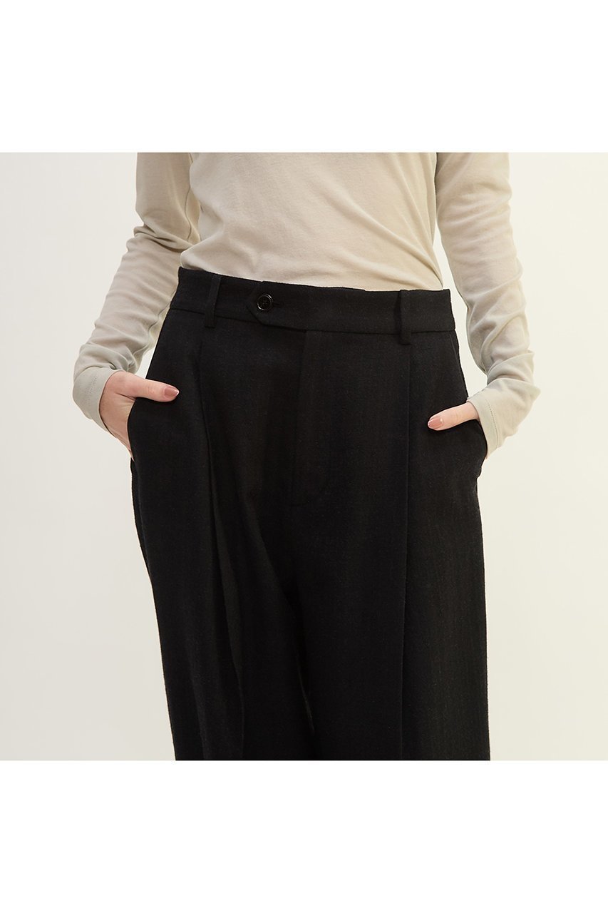 【プレインピープル/PLAIN PEOPLE】のウールリネンヘリンボンスカート付きスラックスパンツ 人気、トレンドファッション・服の通販 founy(ファニー) 　ファッション　Fashion　レディースファッション　Fashion for Women　スカート　Skirts　パンツ　Pants & Trousers　シルク　Silk, 100% Silk　スラックス　Slacks, Dress Pants　ネップ　Nepp, Slub Yarn　フロント　Front, Front Design　リネン　Linen, Linen Fabric　ワッシャー　Washer, Crinkled Finish　other-6|ID: prp329100004649162 ipo3291000000035753764