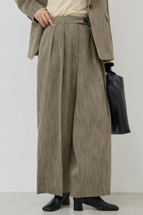 【ガリャルダガランテ/GALLARDAGALANTE】 【セットアップ対応】ダブルタックツイードパンツ人気、トレンドファッション・服の通販 founy(ファニー) ファッション Fashion レディースファッション Fashion for Women セットアップ Matching Sets レディースパンツ・ボトムス Pants & Trousers / Bottoms パンツ Pants & Trousers スラックス Slacks, Dress Pants セットアップ Set-Up, Coordinated Outfit バランス Balance, Style Balance マニッシュ Mannish, Boyish ワイド Wide, Wide Fit |ID:prp329100004649164