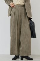 【ガリャルダガランテ/GALLARDAGALANTE】の【セットアップ対応】ダブルタックツイードパンツ 人気、トレンドファッション・服の通販 founy(ファニー) ファッション Fashion レディースファッション Fashion for Women セットアップ Matching Sets レディースパンツ・ボトムス Pants & Trousers / Bottoms パンツ Pants & Trousers スラックス Slacks, Dress Pants セットアップ Set-Up, Coordinated Outfit バランス Balance, Style Balance マニッシュ Mannish, Boyish ワイド Wide, Wide Fit |ID:prp329100004649164