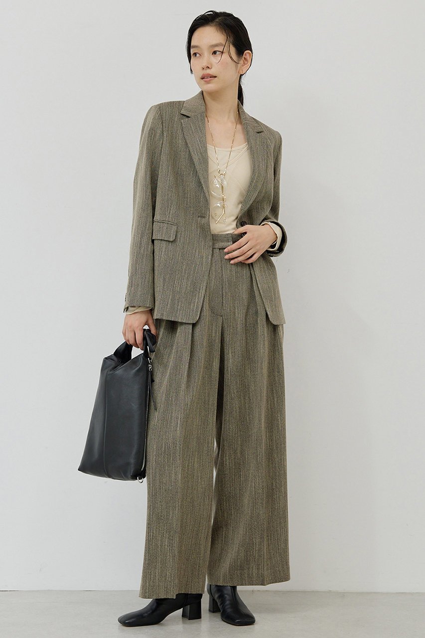 【ガリャルダガランテ/GALLARDAGALANTE】の【セットアップ対応】ダブルタックツイードパンツ 人気、トレンドファッション・服の通販 founy(ファニー) 　ファッション　Fashion　レディースファッション　Fashion for Women　セットアップ　Matching Sets　レディースパンツ・ボトムス　Pants & Trousers / Bottoms　パンツ　Pants & Trousers　スラックス　Slacks, Dress Pants　セットアップ　Set-Up, Coordinated Outfit　バランス　Balance, Style Balance　マニッシュ　Mannish, Boyish　ワイド　Wide, Wide Fit　other-2|ID: prp329100004649164 ipo3291000000036101649