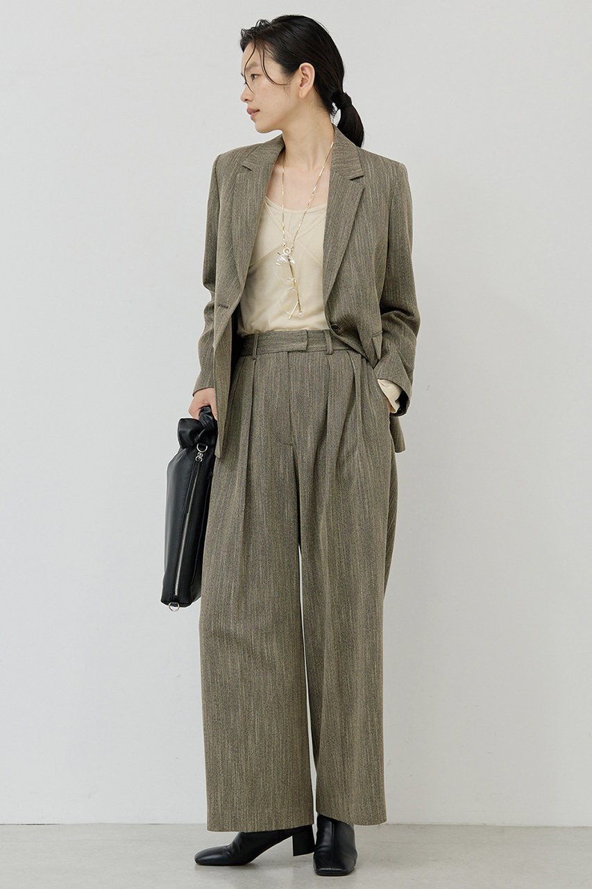 【ガリャルダガランテ/GALLARDAGALANTE】の【セットアップ対応】ダブルタックツイードパンツ 人気、トレンドファッション・服の通販 founy(ファニー) 　ファッション　Fashion　レディースファッション　Fashion for Women　セットアップ　Matching Sets　レディースパンツ・ボトムス　Pants & Trousers / Bottoms　パンツ　Pants & Trousers　スラックス　Slacks, Dress Pants　セットアップ　Set-Up, Coordinated Outfit　バランス　Balance, Style Balance　マニッシュ　Mannish, Boyish　ワイド　Wide, Wide Fit　other-3|ID: prp329100004649164 ipo3291000000036101650