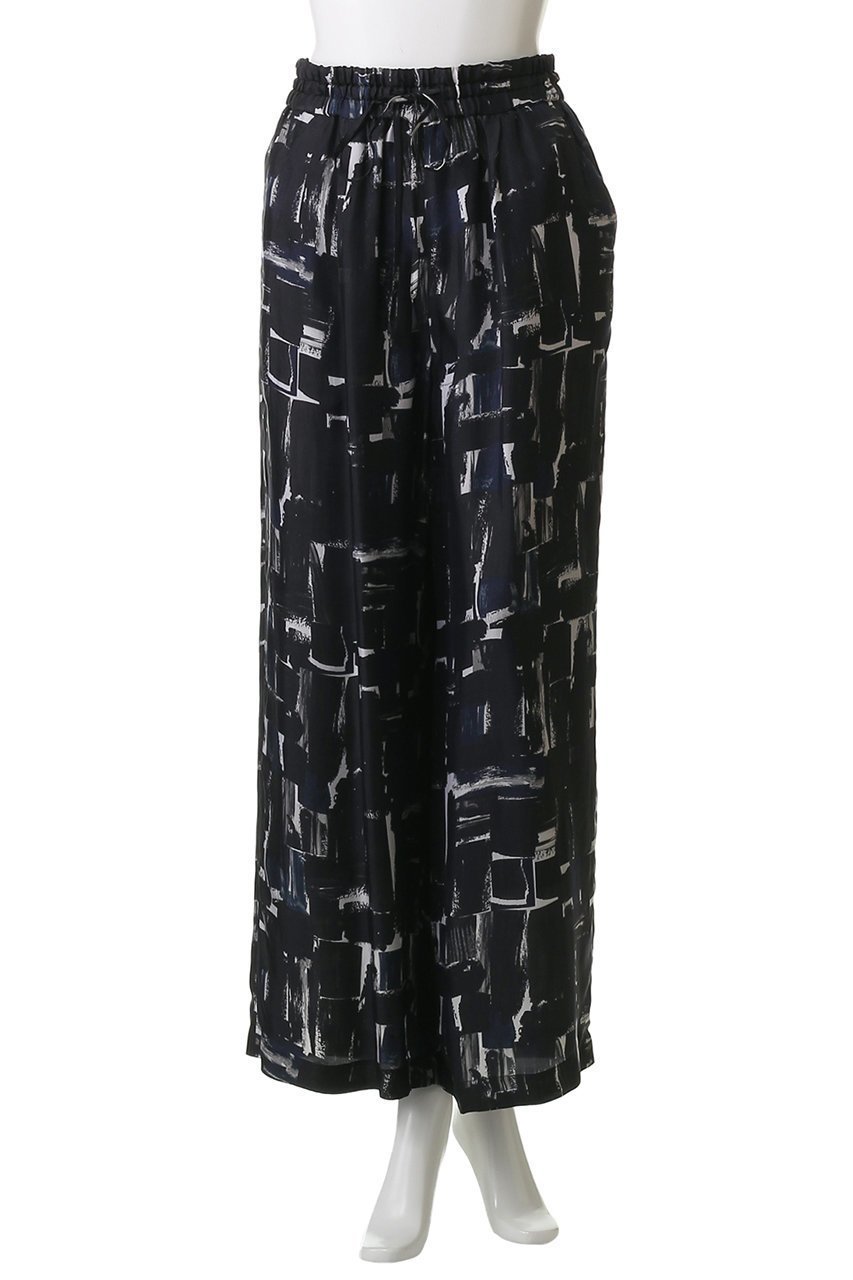 【サクラ/SACRA】のブラッシュペインティングパンツ 人気、トレンドファッション・服の通販 founy(ファニー) 　ファッション　Fashion　レディースファッション　Fashion for Women　パンツ　Pants & Trousers　2025年　2025　2025-2026秋冬・A/W　Autumn/Winter 2025–26 AW25–26　ドレープ　Drape, Draping Fabric　ボトム　Bottoms, Lower Wear　リラックス　Relax, Relaxed Fit　ワイド　Wide, Wide Fit　A/W・秋冬　Autumn/Winter　other-2|ID: prp329100004649169 ipo3291000000033576432