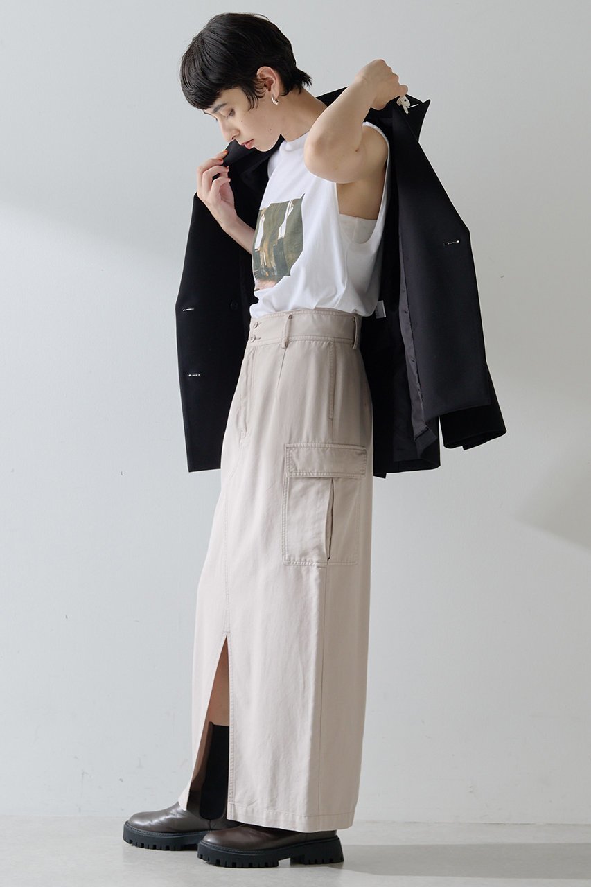 【ウィムガゼット/Whim Gazette】のセイヒンゾメミリタリースカート 人気、トレンドファッション・服の通販 founy(ファニー) 　ファッション　Fashion　レディースファッション　Fashion for Women　スカート　Skirts　ロングスカート　Long Skirts / Maxi & Midi Skirts　スリット　Slit, Slit Detail　フロント　Front, Front Design　ミリタリー　Military, Army Style　リメイク　Remake, Reconstructed　ロング　Long, Long-Length　other-3|ID: prp329100004649174 ipo3291000000036104634