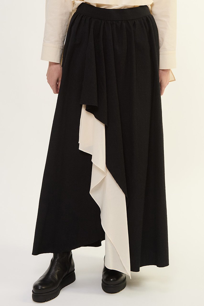 【プレインピープル/PLAIN PEOPLE】のウールリネンヘリンボンレイヤードスカート 人気、トレンドファッション・服の通販 founy(ファニー) 　ファッション　Fashion　レディースファッション　Fashion for Women　スカート　Skirts　ロングスカート　Long Skirts / Maxi & Midi Skirts　2025年　2025　2025-2026秋冬・A/W　Autumn/Winter 2025–26 AW25–26　シルク　Silk, 100% Silk　ドレープ　Drape, Draping Fabric　ネップ　Nepp, Slub Yarn　フロント　Front, Front Design　リネン　Linen, Linen Fabric　ロング　Long, Long-Length　ワッシャー　Washer, Crinkled Finish　A/W・秋冬　Autumn/Winter　other-5|ID: prp329100004649176 ipo3291000000033576497