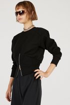 【プランク プロジェクト/PRANK PROJECT】のフロントジップショルダーパットスウェット / Front Zip Shoulder Pad Sweatshirt 人気、トレンドファッション・服の通販 founy(ファニー) ファッション Fashion レディースファッション Fashion for Women トップス・カットソー Cut & Sew Tops シャツ・ブラウス・オフィスカジュアル Elegant Blouses & Button-Ups レディースパーカー・カジュアルフーディー Casual Hoodies & Sweatshirts ロングTシャツ・Tシャツ Longline T-Shirts & Tees スウェット・クルーネックトップス Sweatshirts & Crewnecks / Relaxed Fit Sweat Tops カットソー・ベーシックTシャツ Cut-and-Sewn Tops / Stretch Tees & Basics カッティング Cutting Detail カットソー Cut and Sewn Top スウェット / スエット Sweatshirt, Sweatwear フロント Front, Front Design ベーシック Basic, Essential 新作・新入荷 New Arrivals / New In thumbnail BLK(ブラック)|ID: prp329100004649186 ipo3291000000033576672