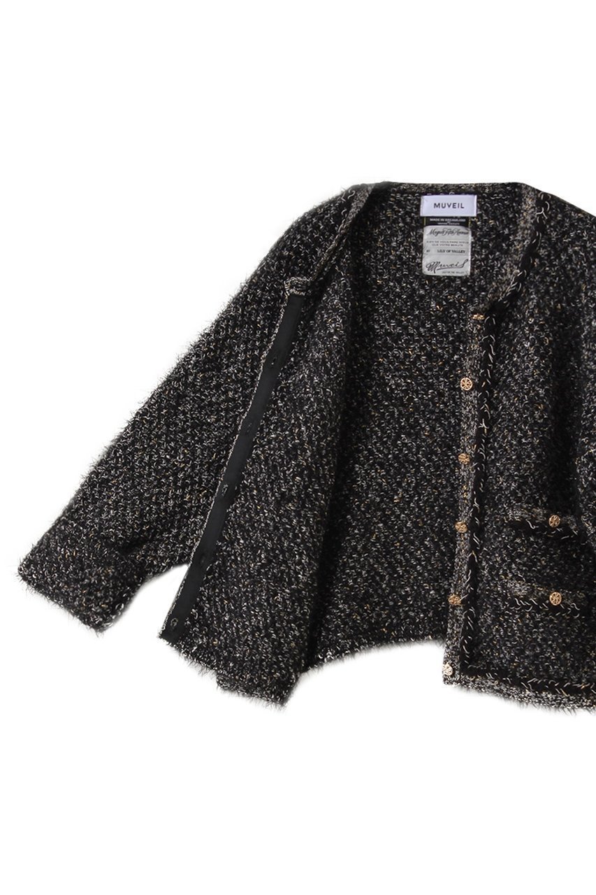【ミュベール/MUVEIL】の【8/28 8:00販売開始】【ELLE SHOP 限定】ツィードニットジャケット 人気、トレンドファッション・服の通販 founy(ファニー) 　ファッション　Fashion　レディースファッション　Fashion for Women　アウター　Coat / Outerwear Collection　レディースジャケット・軽アウター　Jackets　エレガント 上品　Elegant　クラシック　Classic, Timeless Style　ジャケット　Jacket, Outerwear　ツイード　Twill, Twill Weave　ミックス　Mix, Mixed Style　other-6|ID: prp329100004649187 ipo3291000000033576686