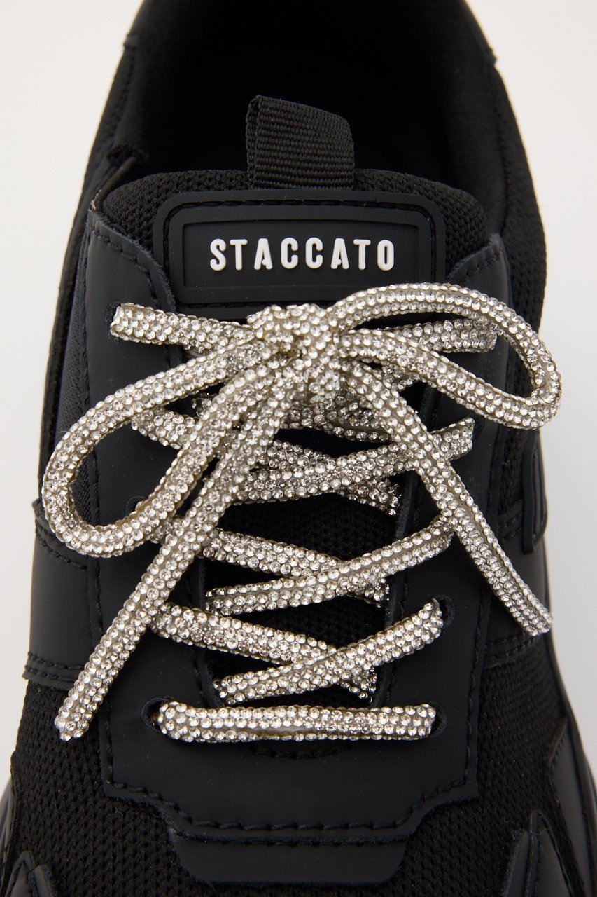 【スタッカート/STACCATO】のドルチェボリュームスニーカーイン 人気、トレンドファッション・服の通販 founy(ファニー) 　ファッション　Fashion　レディースファッション　Fashion for Women　2025年　2025　2025-2026秋冬・A/W　Autumn/Winter 2025–26 AW25–26　エレガント 上品　Elegant　ストーン　Stone, Gem-Like　スニーカー　Sneakers, Trainers　メッシュ　Mesh, Net Fabric　リボン　Ribbon, Bow　レース　Lace, Lace Fabric　人気　Popular, Best Seller　定番　Standard, Basic Item　A/W・秋冬　Autumn/Winter　other-7|ID: prp329100004649858 ipo3291000000033589682