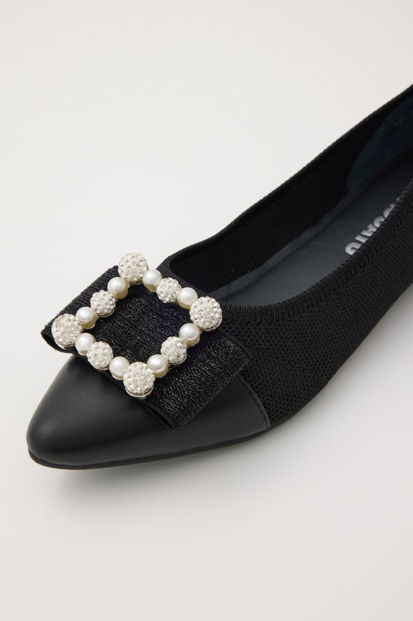 【スタッカート/STACCATO】のヴァレリアニットフラット 人気、トレンドファッション・服の通販 founy(ファニー) 　ファッション　Fashion　レディースファッション　Fashion for Women　シューズ　Shoes, Footwear　ストーン　Stone, Gem-Like　バレエ　Ballet, Ballet Style　パール　Pearl, Pearl Accent　フラット　Flat, Flat Shoes　リボン　Ribbon, Bow　エレガント 上品　Elegant　other-6|ID: prp329100004649864 ipo3291000000035276624