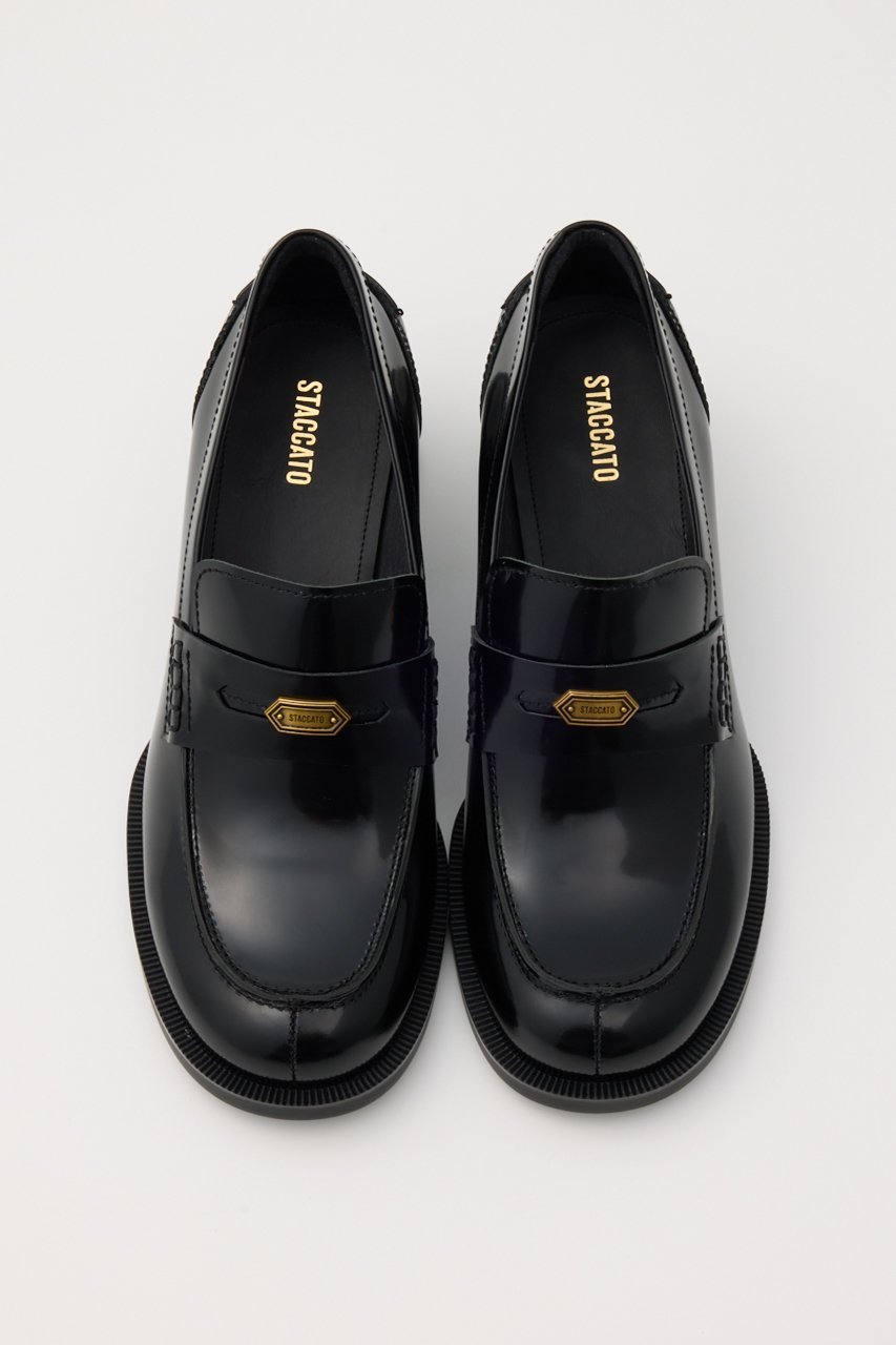 【スタッカート/STACCATO】のレイスヒールローファー 人気、トレンドファッション・服の通販 founy(ファニー) 　ファッション　Fashion　レディースファッション　Fashion for Women　クラシカル　Classical, Vintage-Inspired　シューズ　Shoes, Footwear　フラット　Flat, Flat Shoes　ブロック　Block, Solid Block Pattern　プレート　Plate, Dish　ヴィンテージ　Vintage Style　other-2|ID: prp329100004649880 ipo3291000000033589900
