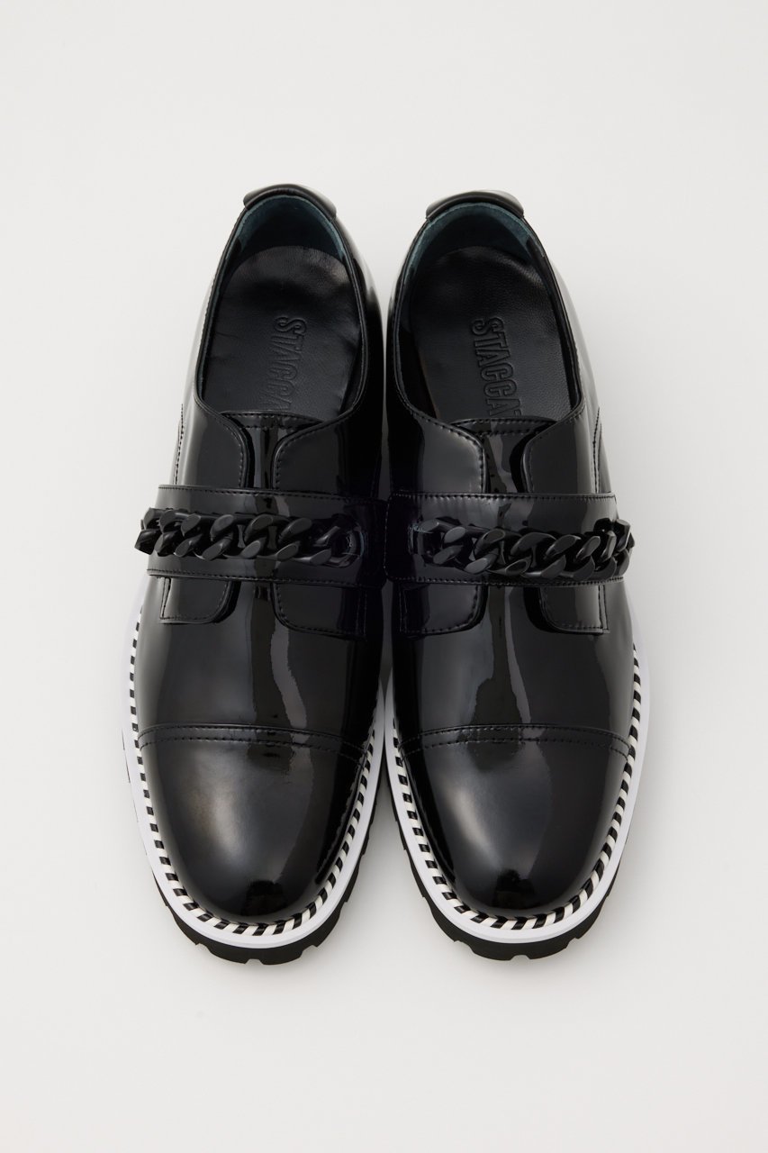 【スタッカート/STACCATO】のビッグチェーンタンクソールシューズ 人気、トレンドファッション・服の通販 founy(ファニー) 　ファッション　Fashion　レディースファッション　Fashion for Women　ストライプ　Stripe, Striped Pattern　チェーン　Chain, Chain Strap　フォルム　Silhouette, Form　軽量　Lightweight, Ultra Light　other-2|ID: prp329100004649885 ipo3291000000035947774