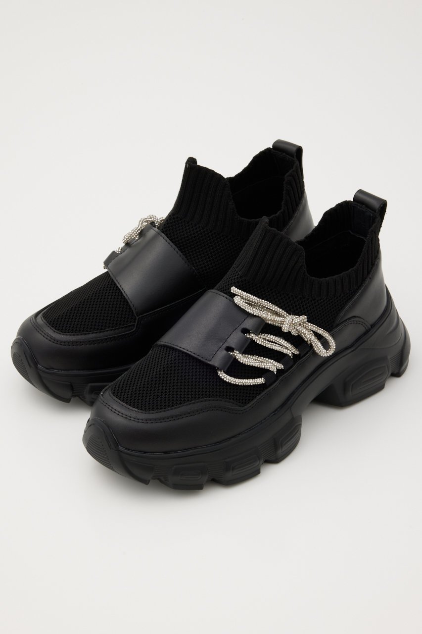 【スタッカート/STACCATO】のドルチェコードバンプスリッポン 人気、トレンドファッション・服の通販 founy(ファニー) 　ファッション　Fashion　レディースファッション　Fashion for Women　シューズ　Shoes, Footwear　ストーン　Stone, Gem-Like　スリッポン　Slip-On, Loafer　フラット　Flat, Flat Shoes　メッシュ　Mesh, Net Fabric　リボン　Ribbon, Bow　レース　Lace, Lace Fabric　人気　Popular, Best Seller　軽量　Lightweight, Ultra Light　 other-1|ID: prp329100004649887 ipo3291000000036133684