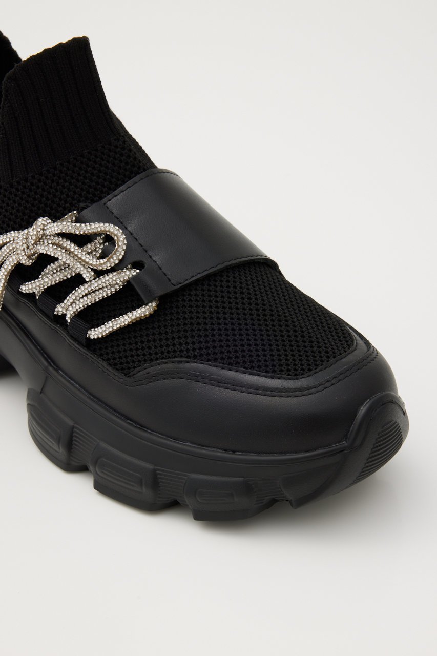 【スタッカート/STACCATO】のドルチェコードバンプスリッポン 人気、トレンドファッション・服の通販 founy(ファニー) 　ファッション　Fashion　レディースファッション　Fashion for Women　シューズ　Shoes, Footwear　ストーン　Stone, Gem-Like　スリッポン　Slip-On, Loafer　フラット　Flat, Flat Shoes　メッシュ　Mesh, Net Fabric　リボン　Ribbon, Bow　レース　Lace, Lace Fabric　人気　Popular, Best Seller　軽量　Lightweight, Ultra Light　other-7|ID: prp329100004649887 ipo3291000000036133691