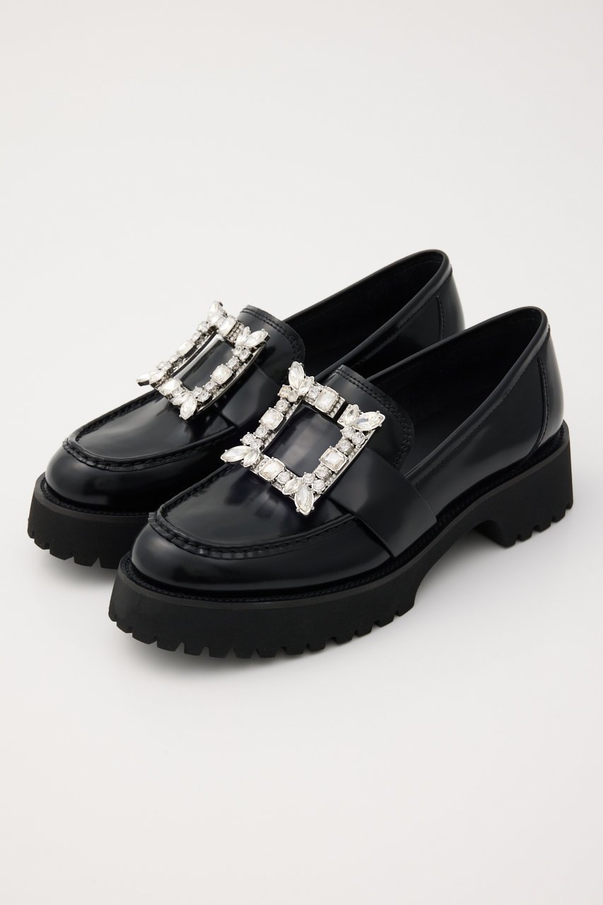 【スタッカート/STACCATO】のエルザボリュームローファー インテリア・キッズ・メンズ・レディースファッション・服の通販 founy(ファニー) 　ファッション　Fashion　レディースファッション　Fashion for Women　シューズ　Shoes, Footwear　ストーン　Stone, Gem-Like　フラット　Flat, Flat Shoes　ブラック|ID: prp329100004649891 ipo3291000000036133694