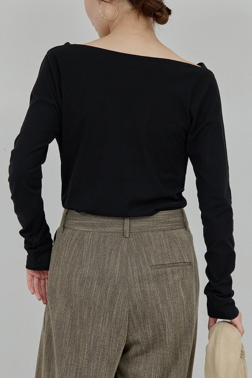 【ガリャルダガランテ/GALLARDAGALANTE】の【2WAY】オフショルカットソー 人気、トレンドファッション・服の通販 founy(ファニー) 　ファッション　Fashion　レディースファッション　Fashion for Women　トップス・カットソー　Cut & Sew Tops　シャツ・ブラウス・オフィスカジュアル　Elegant Blouses & Button-Ups　ロングTシャツ・Tシャツ　Longline T-Shirts & Tees　カットソー・ベーシックTシャツ　Cut-and-Sewn Tops / Stretch Tees & Basics　2025年　2025　2025-2026秋冬・A/W　Autumn/Winter 2025–26 AW25–26　ショルダー　Shoulder, Shoulder Strap　スリーブ　Sleeve, Long Sleeve / Short Sleeve　ドレープ　Drape, Draping Fabric　ロング　Long, Long-Length　A/W・秋冬　Autumn/Winter　other-7|ID: prp329100004649902 ipo3291000000033590090