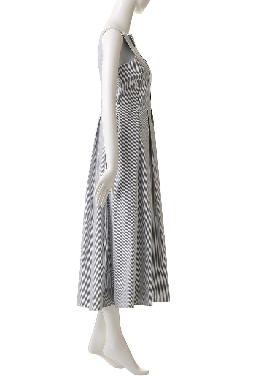 【マーレット/MERLETTE】のNARA STRIPE プリーツデザインノースリーブドレス 人気、トレンドファッション・服の通販 founy(ファニー) 　ファッション　Fashion　レディースファッション　Fashion for Women　ワンピース　Dresses　フォーマル・パーティードレス・結婚式用ドレス　Elegant & Casual Dresses　チュニック　Tunic Tops & Dresses　2025年　2025　2025-2026秋冬・A/W　Autumn/Winter 2025–26 AW25–26　アシンメトリー　Asymmetrical Style　ストライプ　Stripe, Striped Pattern　チュニック　Tunic, Long Top　プリーツ　Pleats, Pleated　A/W・秋冬　Autumn/Winter　other-3|ID: prp329100004649904 ipo3291000000033590103