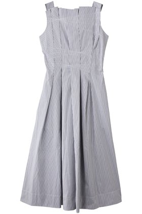 【マーレット/MERLETTE】 NARA STRIPE プリーツデザインノースリーブドレス人気、トレンドファッション・服の通販 founy(ファニー) ファッション Fashion レディースファッション Fashion for Women ワンピース Dresses フォーマル・パーティードレス・結婚式用ドレス Elegant & Casual Dresses チュニック Tunic Tops & Dresses アシンメトリー Asymmetrical Style ストライプ Stripe, Striped Pattern チュニック Tunic, Long Top プリーツ Pleats, Pleated 再入荷 Restock / Back in Stock |ID:prp329100004649904