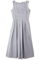 【マーレット/MERLETTE】のNARA STRIPE プリーツデザインノースリーブドレス ホワイト|ID: prp329100004649904 ipo3291000000035817216