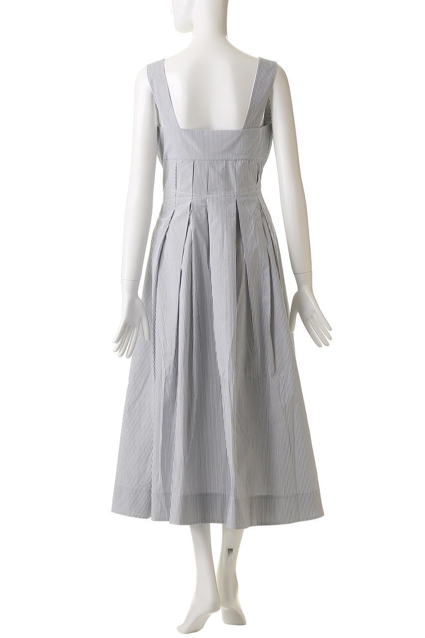 【マーレット/MERLETTE】のNARA STRIPE プリーツデザインノースリーブドレス 人気、トレンドファッション・服の通販 founy(ファニー) 　ファッション　Fashion　レディースファッション　Fashion for Women　ワンピース　Dresses　フォーマル・パーティードレス・結婚式用ドレス　Elegant & Casual Dresses　チュニック　Tunic Tops & Dresses　アシンメトリー　Asymmetrical Style　ストライプ　Stripe, Striped Pattern　チュニック　Tunic, Long Top　プリーツ　Pleats, Pleated　再入荷　Restock / Back in Stock　other-4|ID: prp329100004649904 ipo3291000000035817221