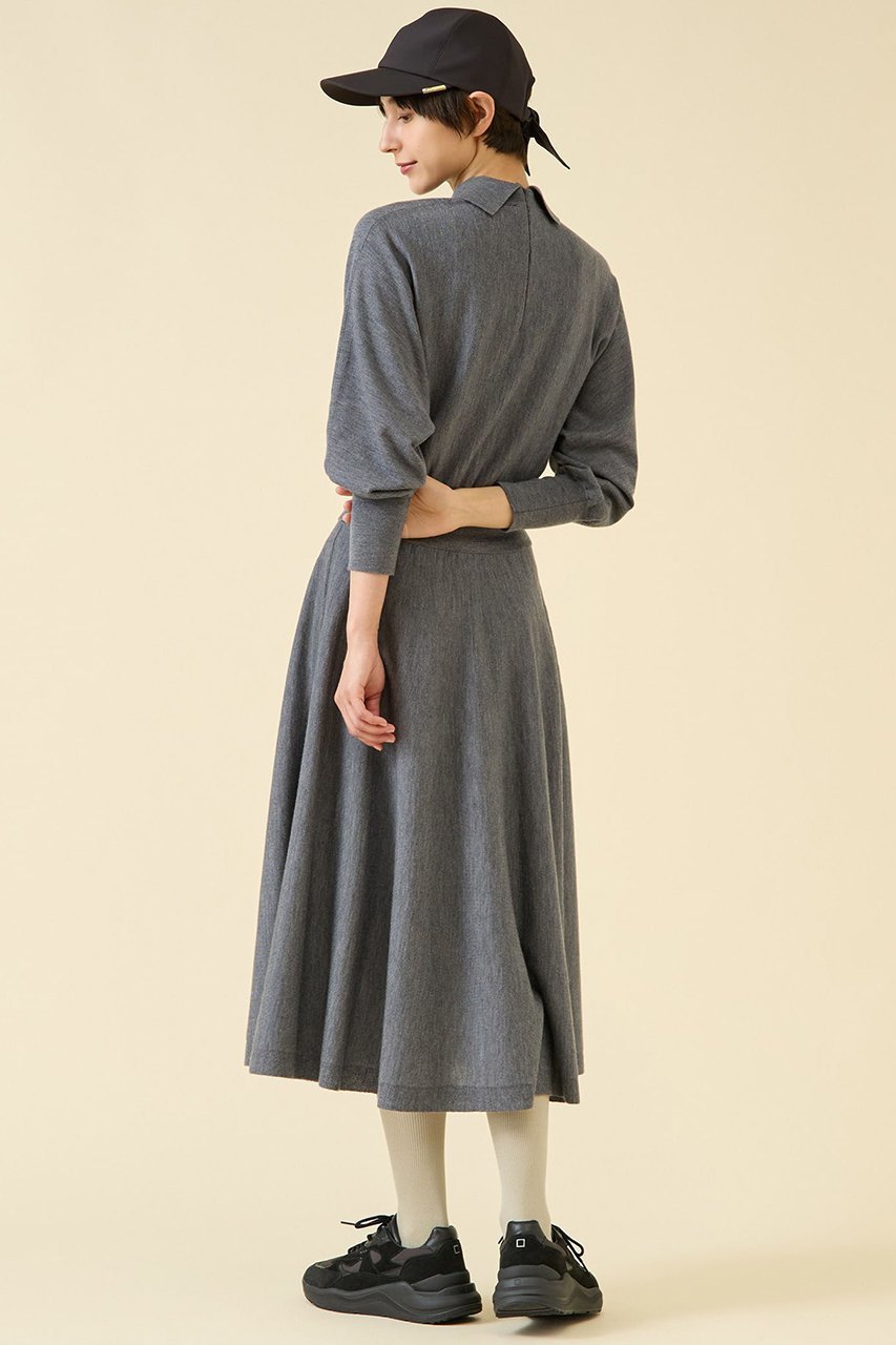 【マルティニーク/martinique】の衿ドルマンニットワンピース 人気、トレンドファッション・服の通販 founy(ファニー) 　ファッション　Fashion　レディースファッション　Fashion for Women　ワンピース　Dresses　ニットワンピース　Knit Dresses　チュニック　Tunic Tops & Dresses　おすすめ　Recommended / Our Picks　チュニック　Tunic, Long Top　ロング　Long, Long-Length　other-3|ID: prp329100004649909 ipo3291000000035991750