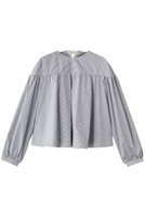 【マーレット/MERLETTE】のKIRA ストライプバックリボンギャザーフレアブラウス 人気、トレンドファッション・服の通販 founy(ファニー) ファッション Fashion レディースファッション Fashion for Women トップス・カットソー Cut & Sew Tops シャツ・ブラウス・オフィスカジュアル Elegant Blouses & Button-Ups 2025年 2025 2025-2026秋冬・A/W Autumn/Winter 2025–26 AW25–26 クラシカル Classical, Vintage-Inspired ストライプ Stripe, Striped Pattern スリーブ Sleeve, Long Sleeve / Short Sleeve フェミニン Feminine, Girly モダン Modern, Contemporary リボン Ribbon, Bow ロング Long, Long-Length エレガント 上品 Elegant A/W・秋冬 Autumn/Winter |ID:prp329100004649911