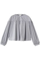 【マーレット/MERLETTE】のKIRA ストライプバックリボンギャザーフレアブラウス ホワイト|ID: prp329100004649911 ipo3291000000035817240