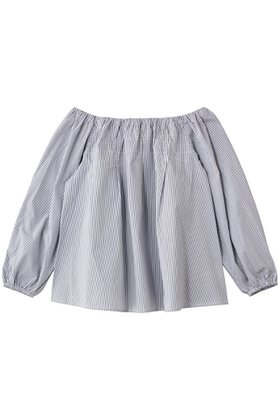 【マーレット/MERLETTE】 KAIYA ストライプオフショルダーブラウス人気、トレンドファッション・服の通販 founy(ファニー) ファッション Fashion レディースファッション Fashion for Women トップス・カットソー Cut & Sew Tops シャツ・ブラウス・オフィスカジュアル Elegant Blouses & Button-Ups 2025年 2025 2025-2026秋冬・A/W Autumn/Winter 2025–26 AW25–26 スリーブ Sleeve, Long Sleeve / Short Sleeve バランス Balance, Style Balance フェミニン Feminine, Girly モダン Modern, Contemporary リラックス Relax, Relaxed Fit ロング Long, Long-Length A/W・秋冬 Autumn/Winter |ID:prp329100004649912