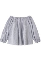 【マーレット/MERLETTE】のKAIYA ストライプオフショルダーブラウス 人気、トレンドファッション・服の通販 founy(ファニー) ファッション Fashion レディースファッション Fashion for Women トップス・カットソー Cut & Sew Tops シャツ・ブラウス・オフィスカジュアル Elegant Blouses & Button-Ups スリーブ Sleeve, Long Sleeve / Short Sleeve バランス Balance, Style Balance フェミニン Feminine, Girly モダン Modern, Contemporary リラックス Relax, Relaxed Fit ロング Long, Long-Length |ID:prp329100004649912