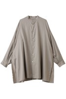 【グラフペーパー/Graphpaper】のSilicon Poplin Deep Slit Band Collar Shirt/シャツ 人気、トレンドファッション・服の通販 founy(ファニー) ファッション Fashion レディースファッション Fashion for Women トップス・カットソー Cut & Sew Tops シャツ・ブラウス・オフィスカジュアル Elegant Blouses & Button-Ups なめらか Smooth, Silky Texture スリット Slit, Slit Detail スリーブ Sleeve, Long Sleeve / Short Sleeve ドレープ Drape, Draping Fabric バランス Balance, Style Balance ヨーク Yoke, Yoke Design ロング Long, Long-Length |ID:prp329100004649913