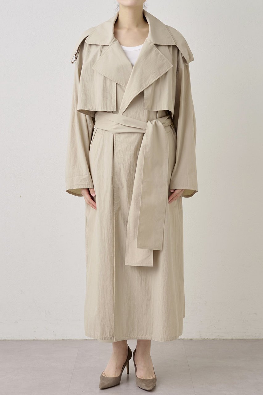 【ウィムガゼット/Whim Gazette】のロングトレンチコート 人気、トレンドファッション・服の通販 founy(ファニー) 　ファッション　Fashion　レディースファッション　Fashion for Women　アウター　Coat / Outerwear Collection　コート・ロングコート・ピーコート　Long Coats, Peacoats & More　トレンチコート / 春秋の定番アウター　Trench Coats　2025年　2025　2025-2026秋冬・A/W　Autumn/Winter 2025–26 AW25–26　インナー　Innerwear　シンプル　Simple, Minimal　タイプライター　Typewriter Fabric, Crisp Cotton　ロング　Long, Long-Length　エレガント 上品　Elegant　A/W・秋冬　Autumn/Winter　other-4|ID: prp329100004649914 ipo3291000000033590185