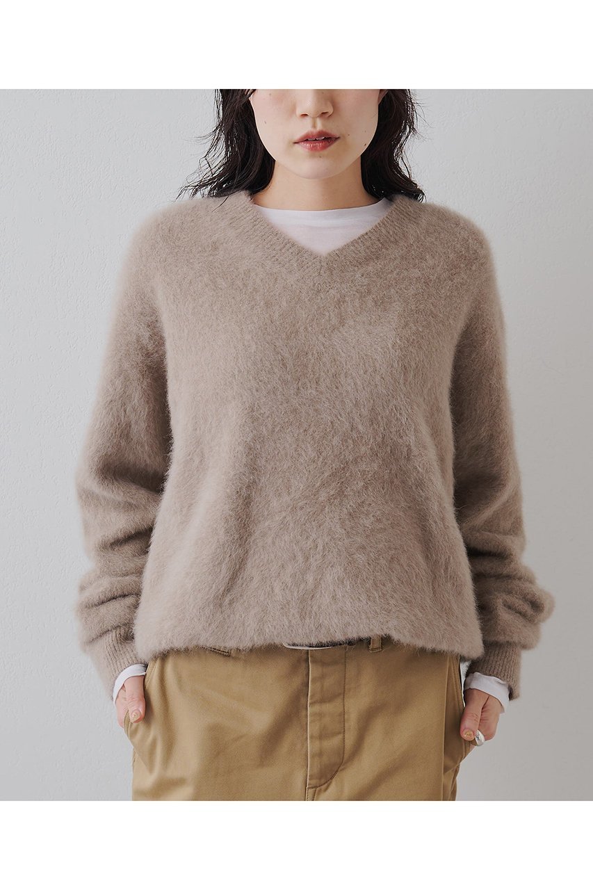 【ウィムガゼット/Whim Gazette】のファーVプルオーバー 人気、トレンドファッション・服の通販 founy(ファニー) 　ファッション　Fashion　レディースファッション　Fashion for Women　トップス・カットソー　Cut & Sew Tops　ニット　Knit Tops & Sweaters　カジュアルプルオーバー・ニットトップス　Pullovers & Knit Tops / Casual Pullovers　2025年　2025　2025-2026秋冬・A/W　Autumn/Winter 2025–26 AW25–26　フォックス　Fox, Fox Fur　ボトム　Bottoms, Lower Wear　エレガント 上品　Elegant　A/W・秋冬　Autumn/Winter　other-5|ID: prp329100004649922 ipo3291000000033590258