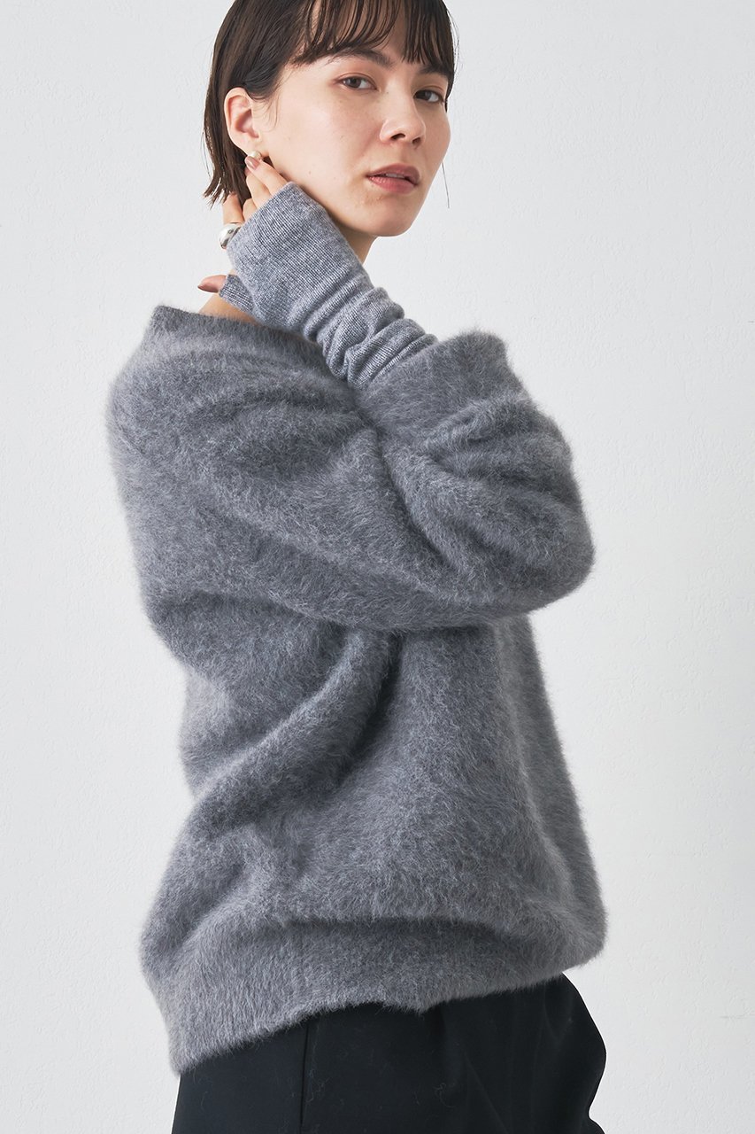 【ウィムガゼット/Whim Gazette】のファーVプルオーバー 人気、トレンドファッション・服の通販 founy(ファニー) ファッション Fashion レディースファッション Fashion for Women トップス・カットソー Cut & Sew Tops ニット Knit Tops & Sweaters カジュアルプルオーバー・ニットトップス Pullovers & Knit Tops / Casual Pullovers フォックス Fox, Fox Fur ボトム Bottoms, Lower Wear エレガント 上品 Elegant other-3|ID: prp329100004649922 ipo3291000000035406137