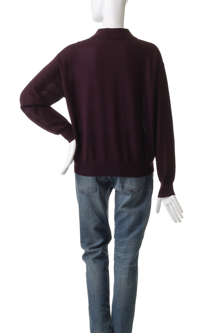 【デミーリー/DEMYLEE】のGISELLA メリノウール ポロニットプルオーバー 人気、トレンドファッション・服の通販 founy(ファニー) 　ファッション　Fashion　レディースファッション　Fashion for Women　トップス・カットソー　Cut & Sew Tops　ニット　Knit Tops & Sweaters　カジュアルプルオーバー・ニットトップス　Pullovers & Knit Tops / Casual Pullovers　クラシカル　Classical, Vintage-Inspired　クラシック　Classic, Timeless Style　デニム　Denim, Jeans Material　ポロシャツ　Polo Shirt, Collared Tee　other-4|ID: prp329100004649928 ipo3291000000036056345