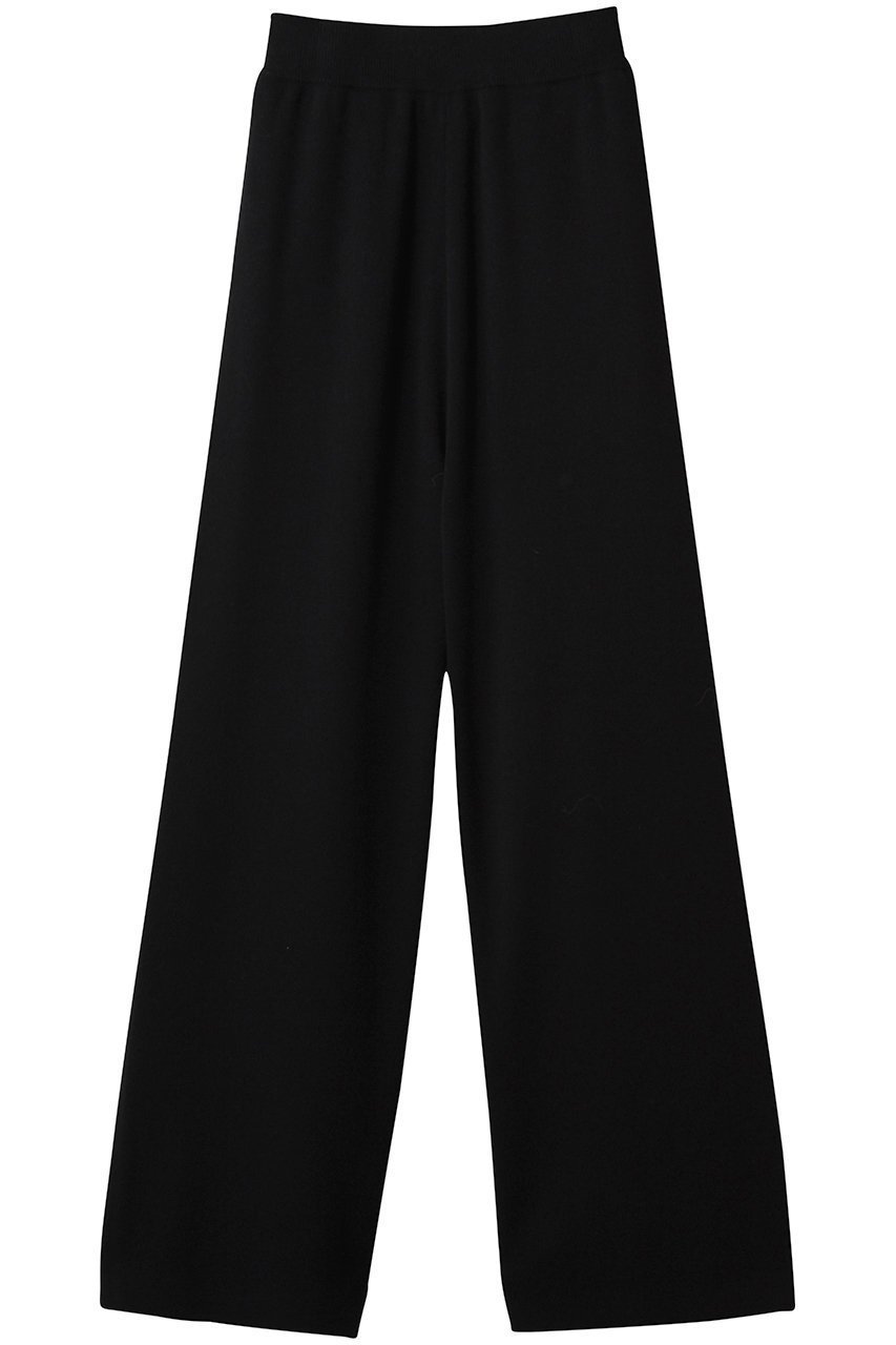【グラフペーパー/Graphpaper】のMercerized Fine Wool Knit Pants/ニットパンツ インテリア・キッズ・メンズ・レディースファッション・服の通販 founy(ファニー) 　ファッション　Fashion　レディースファッション　Fashion for Women　パンツ　Pants & Trousers　2025年　2025　2025-2026秋冬・A/W　Autumn/Winter 2025–26 AW25–26　なめらか　Smooth, Silky Texture　ストレート　Straight, Straight Cut　バランス　Balance, Style Balance　リラックス　Relax, Relaxed Fit　A/W・秋冬　Autumn/Winter　ブラック|ID: prp329100004649932 ipo3291000000033590341