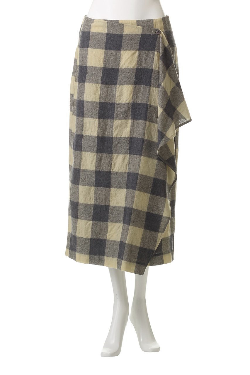 【ベイジ,/BEIGE,】のHOBBS/ラップスカート 人気、トレンドファッション・服の通販 founy(ファニー) 　ファッション　Fashion　レディースファッション　Fashion for Women　スカート　Skirts　ロングスカート　Long Skirts / Maxi & Midi Skirts　シンプル　Simple, Minimal　チェック　Check, Plaid, Tartan　ブロック　Block, Solid Block Pattern　ラップ　Wrap, Wrap Design　ロング　Long, Long-Length　other-2|ID: prp329100004649939 ipo3291000000033590399