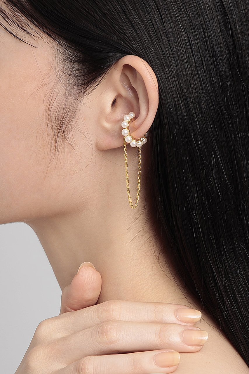 【プラス ヴァンドーム/Plus Vendome】の【ELLE SHOP限定】PEARL イヤーカフ(片耳用) 人気、トレンドファッション・服の通販 founy(ファニー) ファッション Fashion レディースファッション Fashion for Women ジュエリー Jewelry ファッションリング Fashion Rings イヤリング・フープ・ドロップタイプ Hoop, Drop & Clip Earrings イヤリング Earrings イヤーカフ Ear Cuffs チェーン Chain, Chain Strap パール Pearl, Pearl Accent メタル Metal, Metal Parts リュクス Luxury, Elegant, High-End, Chic 片耳 One-Ear, Single Earring other-2|ID: prp329100004650881 ipo3291000000035966979