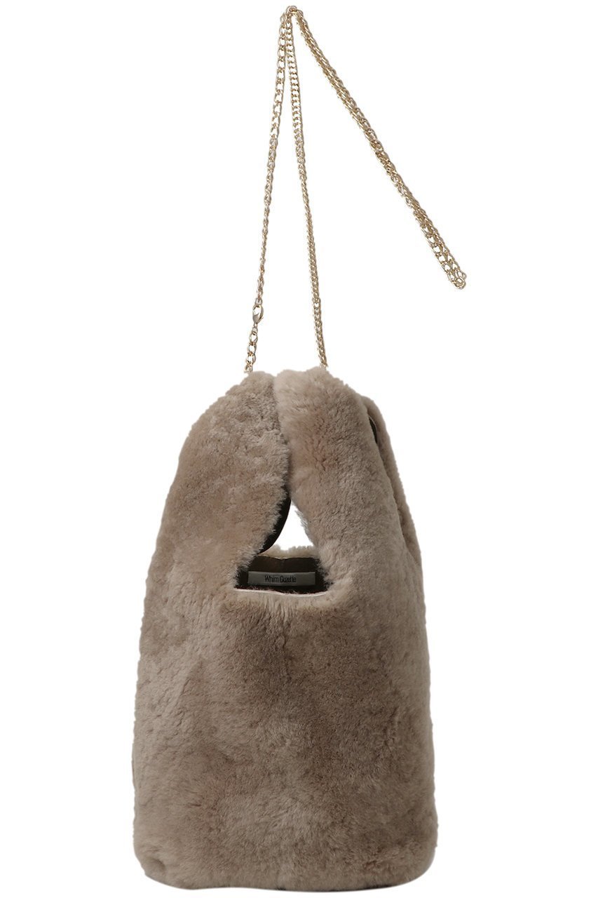 【ウィムガゼット/Whim Gazette】のメリノムートンチェーンバッグ インテリア・キッズ・メンズ・レディースファッション・服の通販 founy(ファニー) 　ファッション　Fashion　レディースファッション　Fashion for Women　バッグ　Bags　エレガント 上品　Elegant　シンプル　Simple, Minimal　チェーン　Chain, Chain Strap　フォルム　Silhouette, Form　ムートン　Shearling, Mouton　ベージュ|ID: prp329100004650910 ipo3291000000035967091