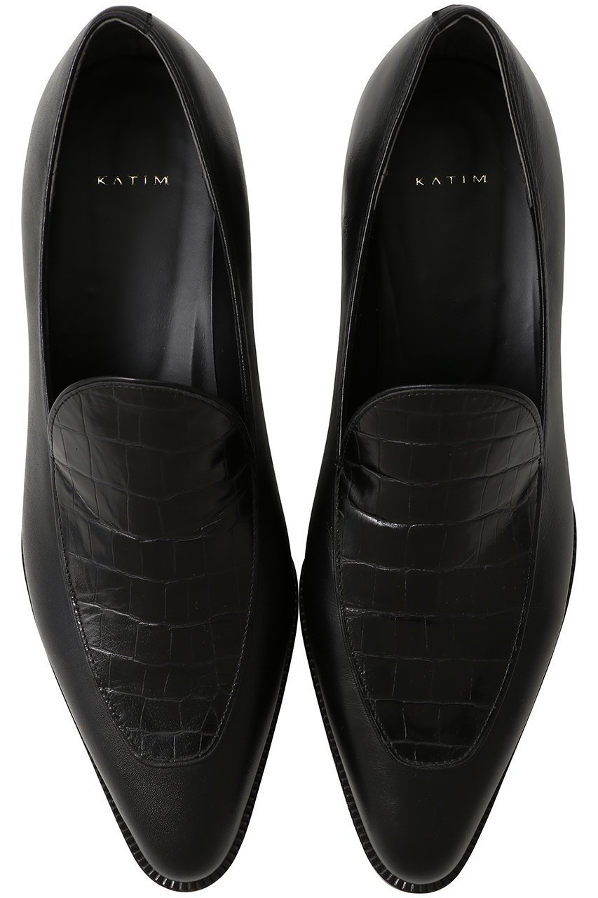 【カチム/KATIM】のTHEED クロコ型押しコンビローファー 人気、トレンドファッション・服の通販 founy(ファニー) 　ファッション　Fashion　レディースファッション　Fashion for Women　エレガント 上品　Elegant　クロコ　Crocodile, Croc Embossed　シューズ　Shoes, Footwear　フラット　Flat, Flat Shoes　ラウンド　Round, Round Neck　other-4|ID: prp329100004650958 ipo3291000000036226629
