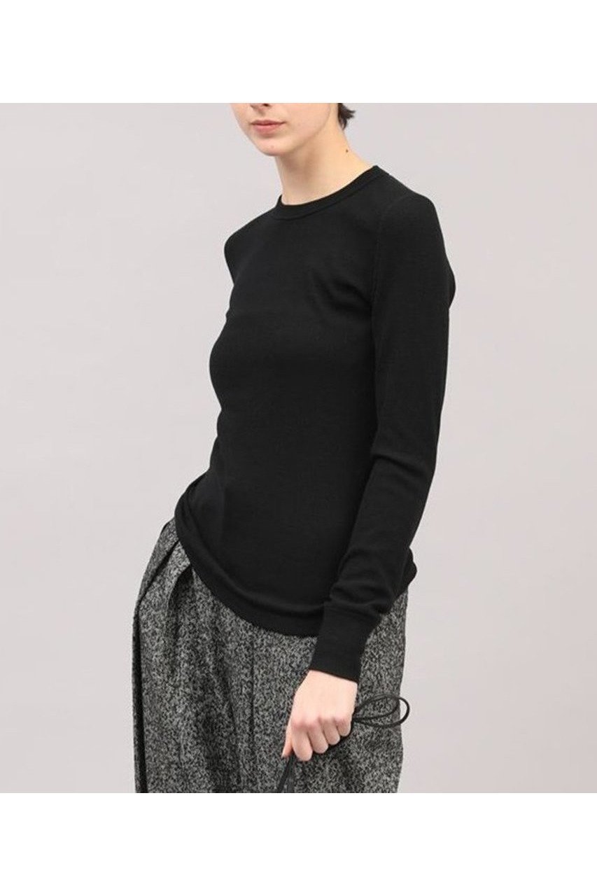 【サクラ/SACRA】のエクストラファインメリノリブジャージートップス 人気、トレンドファッション・服の通販 founy(ファニー) 　ファッション　Fashion　レディースファッション　Fashion for Women　トップス・カットソー　Cut & Sew Tops　シャツ・ブラウス・オフィスカジュアル　Elegant Blouses & Button-Ups　ロングTシャツ・Tシャツ　Longline T-Shirts & Tees　カットソー・ベーシックTシャツ　Cut-and-Sewn Tops / Stretch Tees & Basics　2025年　2025　2025-2026秋冬・A/W　Autumn/Winter 2025–26 AW25–26　なめらか　Smooth, Silky Texture　インナー　Innerwear　シンプル　Simple, Minimal　スリーブ　Sleeve, Long Sleeve / Short Sleeve　テレコ　Ribbed, Rib Stitch　ロング　Long, Long-Length　A/W・秋冬　Autumn/Winter　other-8|ID: prp329100004650980 ipo3291000000033602586
