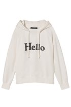 【マディソンブルー/MADISONBLUE】のHELLO HOODIE フーディー ホワイト|ID:prp329100004650981