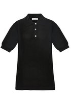 【マディソンブルー/MADISONBLUE】のPOLO KNIT MESH メッシュニットポロ ブラック|ID:prp329100004650982
