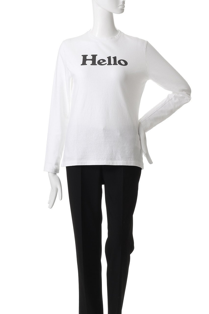【マディソンブルー/MADISONBLUE】のHELLO L/S TEE ロングスリーブTシャツ 人気、トレンドファッション・服の通販 founy(ファニー) 　ファッション　Fashion　レディースファッション　Fashion for Women　トップス・カットソー　Cut & Sew Tops　シャツ・ブラウス・オフィスカジュアル　Elegant Blouses & Button-Ups　ロングTシャツ・Tシャツ　Longline T-Shirts & Tees　カットソー・ベーシックTシャツ　Cut-and-Sewn Tops / Stretch Tees & Basics　インナー　Innerwear　カーゴパンツ　Cargo Pants, Utility Pants　ジャケット　Jacket, Outerwear　スリーブ　Sleeve, Long Sleeve / Short Sleeve　デニム　Denim, Jeans Material　プリント　Print, Printed Pattern　リラックス　Relax, Relaxed Fit　ロング　Long, Long-Length　ワイド　Wide, Wide Fit　再入荷　Restock / Back in Stock　長袖　Long Sleeve, Full Sleeve　other-2|ID: prp329100004650984 ipo3291000000035967272
