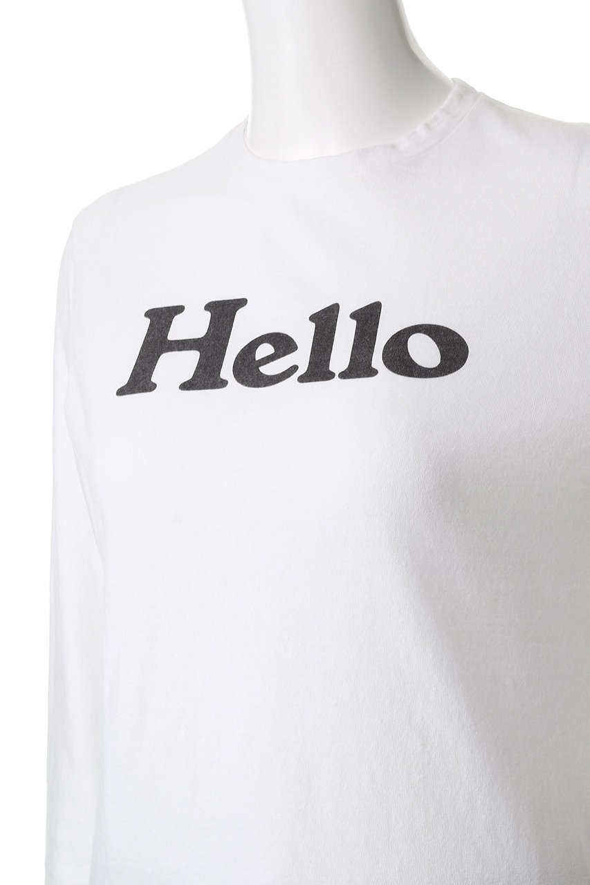 【マディソンブルー/MADISONBLUE】のHELLO L/S TEE ロングスリーブTシャツ 人気、トレンドファッション・服の通販 founy(ファニー) 　ファッション　Fashion　レディースファッション　Fashion for Women　トップス・カットソー　Cut & Sew Tops　シャツ・ブラウス・オフィスカジュアル　Elegant Blouses & Button-Ups　ロングTシャツ・Tシャツ　Longline T-Shirts & Tees　カットソー・ベーシックTシャツ　Cut-and-Sewn Tops / Stretch Tees & Basics　インナー　Innerwear　カーゴパンツ　Cargo Pants, Utility Pants　ジャケット　Jacket, Outerwear　スリーブ　Sleeve, Long Sleeve / Short Sleeve　デニム　Denim, Jeans Material　プリント　Print, Printed Pattern　リラックス　Relax, Relaxed Fit　ロング　Long, Long-Length　ワイド　Wide, Wide Fit　再入荷　Restock / Back in Stock　長袖　Long Sleeve, Full Sleeve　other-5|ID: prp329100004650984 ipo3291000000035967276