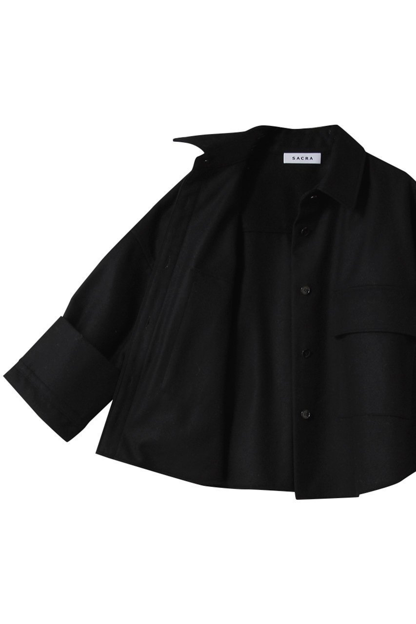 【サクラ/SACRA】のフランネルシャツジャケット 人気、トレンドファッション・服の通販 founy(ファニー) 　ファッション　Fashion　レディースファッション　Fashion for Women　アウター　Coat / Outerwear Collection　レディースジャケット・軽アウター　Jackets　トップス・カットソー　Cut & Sew Tops　2025年　2025　2025-2026秋冬・A/W　Autumn/Winter 2025–26 AW25–26　クロップド　Cropped, Short Length　ジャケット　Jacket, Outerwear　スリーブ　Sleeve, Long Sleeve / Short Sleeve　バランス　Balance, Style Balance　メランジ　Melange, Mixed Yarn　ロング　Long, Long-Length　A/W・秋冬　Autumn/Winter　other-6|ID: prp329100004650991 ipo3291000000033602672
