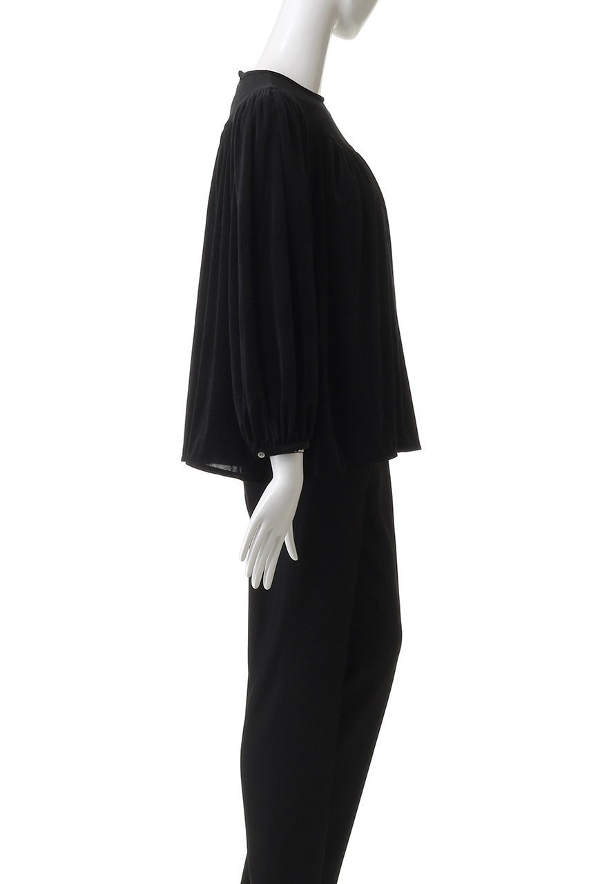 【ビリティス ディセッタン/Bilitis dix-sept ans】のベロアブラウス 人気、トレンドファッション・服の通販 founy(ファニー) 　ファッション　Fashion　レディースファッション　Fashion for Women　トップス・カットソー　Cut & Sew Tops　シャツ・ブラウス・オフィスカジュアル　Elegant Blouses & Button-Ups　ベロアトップス　Velour Tops / Velvet-Look Items　なめらか　Smooth, Silky Texture　ギャザー　Gathered, Ruffled　シンプル　Simple, Minimal　スリーブ　Sleeve, Long Sleeve / Short Sleeve　ダウン　Down, Puffer　デニム　Denim, Jeans Material　ベロア　Velour, Soft Velvet　ロング　Long, Long-Length　エレガント 上品　Elegant　other-3|ID: prp329100004650993 ipo3291000000034706356